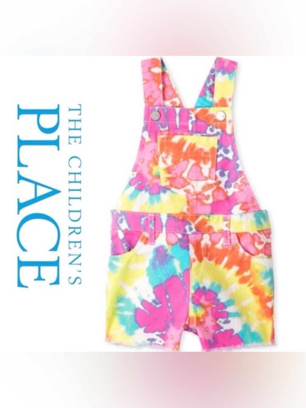 NWOT The Children’s Place Tie Dye Short Overalls Size 16 PRICE FIRM